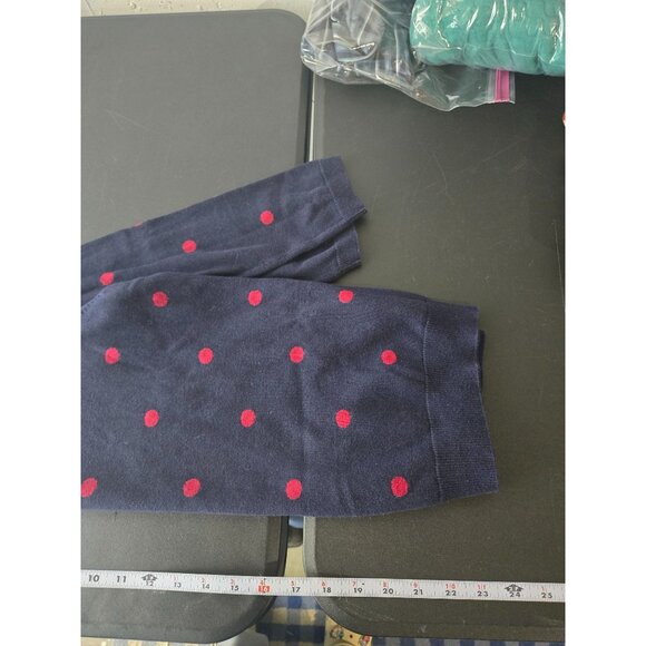 Talbots Womens Polka Dot Sweater Size Medium Petite MP Preppy Twee Knit Office - Picture 6 of 7